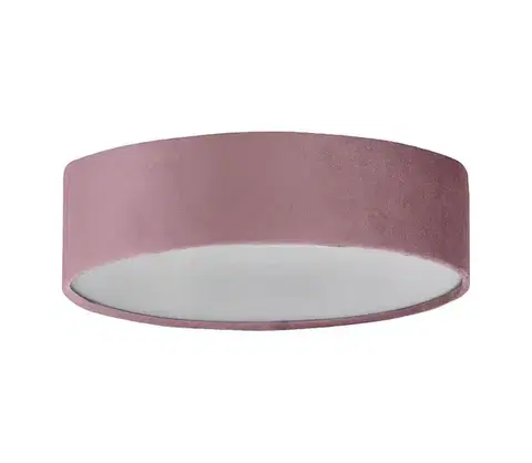 Svietidlá Searchlight 23298-2PI - Stropné svietidlo DRUM PLEAT 2xE27/15W/230V ružová 23298-2PI