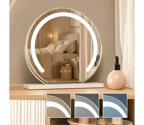 Kúpeľňové zrkadlá BRILAGI - LED stmievateľné zrkadlo na líčenie CALIFORNIA LED/14W/230V 44x40 cm biela FG-M6-WD19-WHT