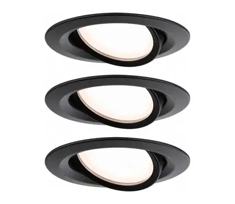 Svietidlá Paulmann 93080 - SADA 3xLED/6W IP23 Stmievateľné podhľadové svietidlo COIN 230V 93080