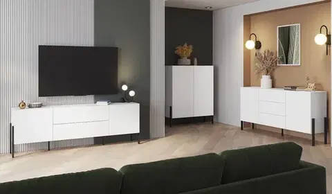 Obývacie steny DEKTON obývacia zostava, biela