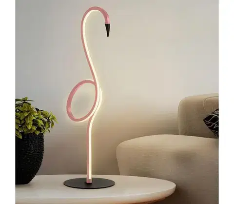 Lampy Elstead FLAMINGO-TL-PNK - LED stolová lampa FLAMINGO LED/6W/230V 3000K ružová FLAMINGO-TL-PNK