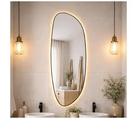 Kúpeľňové zrkadlá Baltica Design-LED Zrkadlo s podsvietením STONE FLUID 15W/230V 2700K 155x50 cm IP65 č. 5904107932767