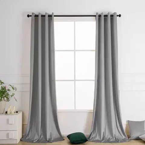 Závesy do spálne Záves na priechodkách VELVET PB103/200G/M2/45/140x250 cm strieborná