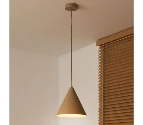Svietidlá  - Závesný luster na lanku IRONLINE 1xG9/3W/230V priemer 25 cm béžový 70590