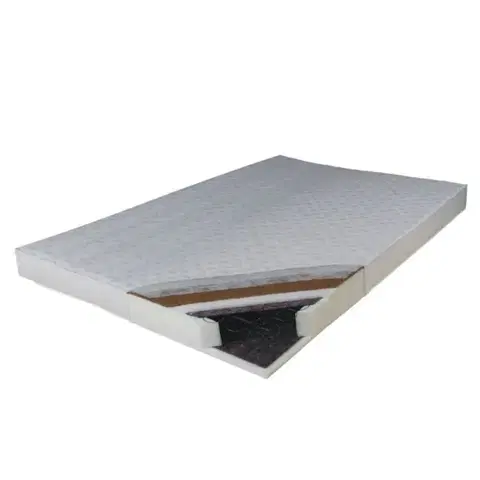 Matrace KONDELA Kokos Medium pružinový matrac 140x200 cm pružiny / plsť / PUR / latex-kokos doska / látka