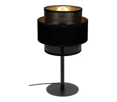 Lampy  Stolná lampa NESS 1xE27/60W/230V čierna 0989