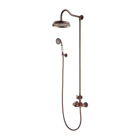 Sprchy a sprchové panely OMNIRES - ARMANCE termostatický sprchový stĺp meď retro /ORB/ AM5244/6ORB