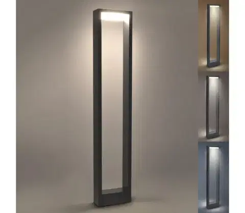 LED osvetlenie BRILAGI-LED Vonkajšia lampa RAGUSA LED/7W/230V 3000/4000/6000K antrac. IP54 80 cm WO-HR60072-800-OEM-ANT