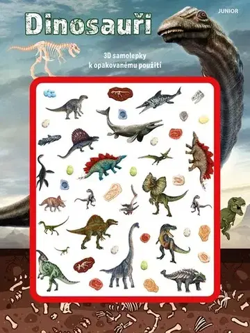 Nalepovačky, vystrihovačky, skladačky Dinosauři (3D samolepky) - Jan Chmelík