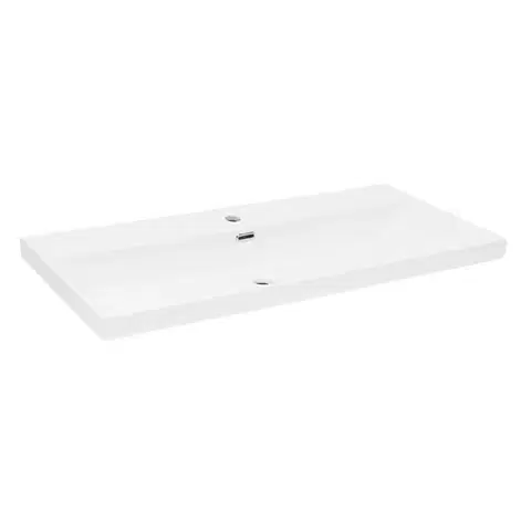 Umývadlá Nábytkové umývadlo SAT B-Way 101x46,5 cm otvor pre batériu uprostred SATBW10046 SATBW10046
