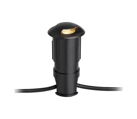 Záhradné lampy Markslöjd 107289 - LED vonkajšie zapustené svietidlo GARDEN24 LED/0,8W/24V IP44 čierna 107289