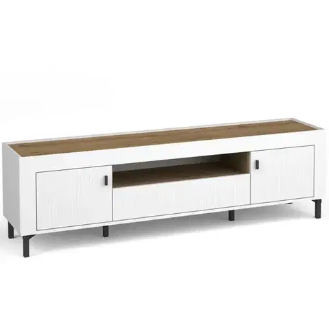 Všetky produkty TV Stolík Mossa M08 2D1S dub whisky/biely mat