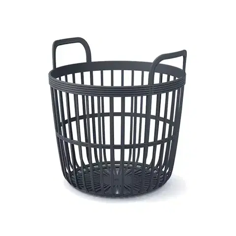 Úložné boxy NABBI IKPIO430 plastový univerzálny kôš s úchytkami 43 cm antracit