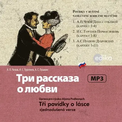 Jazykové učebnice - ostatné Edika Tři povídky o lásce (RUS)