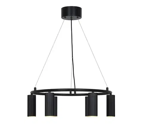 Svietidlá Nordlux - Závesný luster VICO na lanku 6xGU10/5W/230V čierna 2512323003