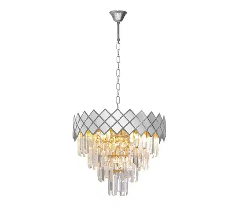 Svietidlá  Luster na reťazi CARISMA 9xE14/40W/230V matný chróm ML8889