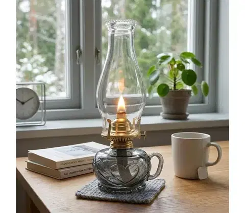 Lampy BRILAGI - petrolejová lampa MERLIN dymová/sivá 8590828169284