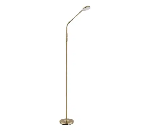 Lampy Globo 58504SM - LED stmievateľná dotyková stojacia lampa SILVIO LED/6,5W/230V mosadz 58504SM