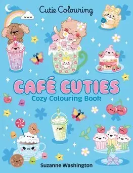 Pre deti a mládež - ostatné Cafe Cuties: Colouring Book - Suzanne Washington