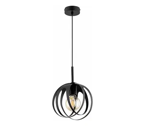 Svietidlá  Závesné svietidlo ASANI 1xE27/15W/230V čierne 61730