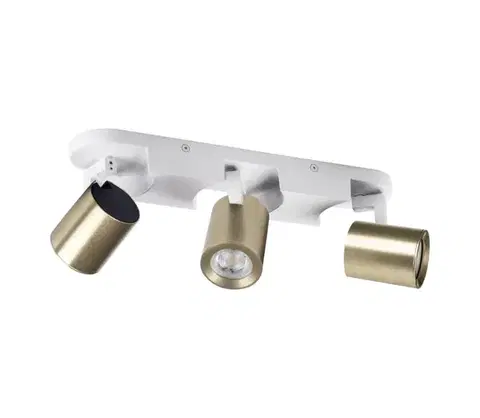 Svietidlá  38966 - Bodové svietidlo LAURIN 3xGU10/10W/230V mosadz/biela 38966