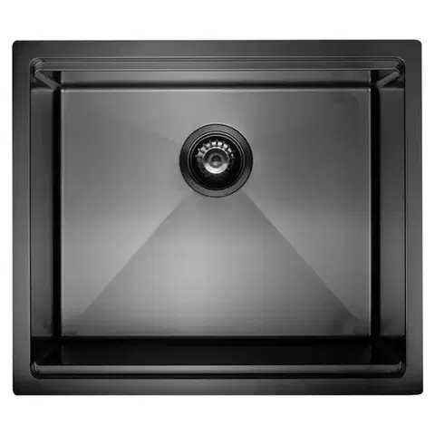 Oceľové drezy Drez Carlos Big 559x483x230 PVD BLACK  NANO