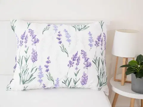 Obliečky MKLozkoviny.sk Obliečka Mako jersey 70×90 cm – Levanduľa-  -