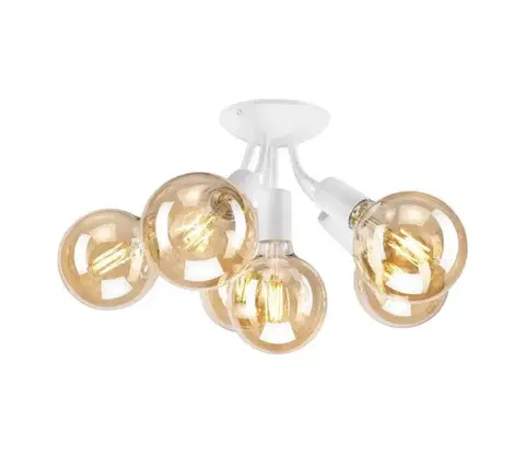 Svietidlá  Prisadený luster VIGGO 6xE27/60W/230V LM-6.122/biały