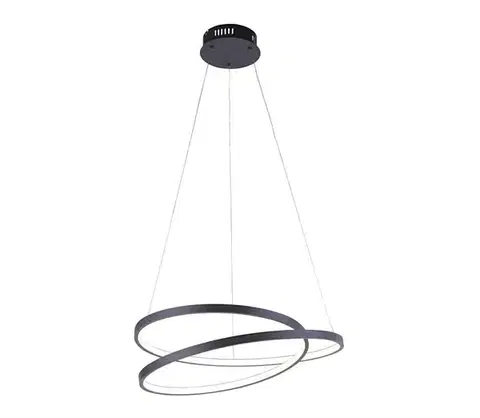 Svietidlá Paul Neuhaus 2472-18 - LED Stmievateľný luster na lanku ROMAN LED/30W/230V čierna 2472-18