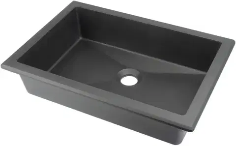 Sanitárna keramika DEANTE - Correo anthracite metallic Granit umývadlo - 500x400 mm CQR_TU5U
