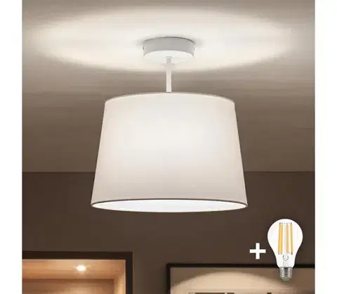 Svietidlá BRILAGI - LED Prisadený luster CERIA 1xE27/60W/230V pr. 30 cm biela BG3992+EG781035