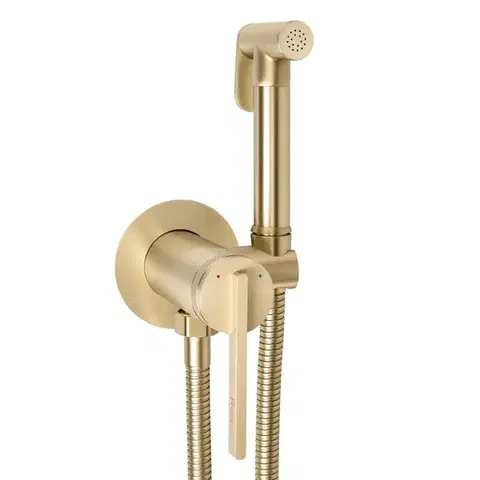 Kúpeľňové batérie REA - Podomietková bidetová batéria Grace Brush Gold REA-B4502