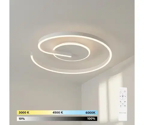 Svietidlá BRILAGI -LED Stmievateľné stropné svietidlo SPIRAL LED/56W/230V 3000/4000/6000K + s diaľkovým ovládaním BR7262/BWH-56W