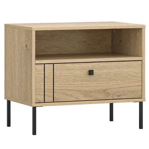 Nočné stolíky KONDELA Colen 1S nočný stolík dub cremona