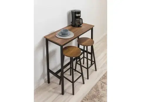 Barové stoličky Barový stôl Mola 100 - Barok Black