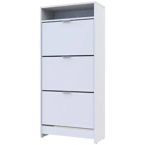 Botníky NABBI Suter S8 botník (skrinka na topánky) biela