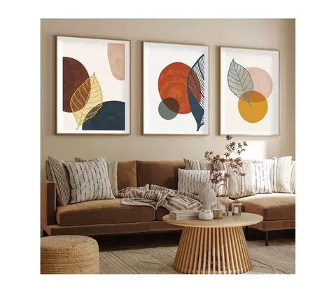 Obrazy  SADA 3x Obraz vo fotorámčeku 50x70 cm pestrofarebná 693BSE1518