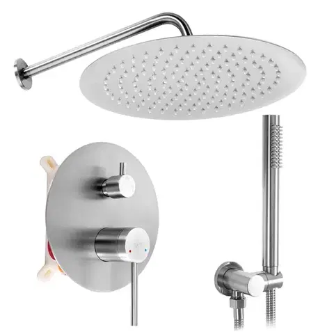 Sprchy a sprchové panely REA - Podomietková sprchová sada Foss Clif Nickel Brush + BOX REA-P5969