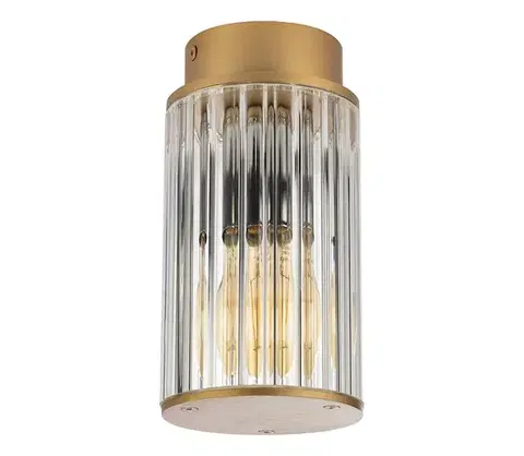 Záhradné lampy Argon 8774 - Vonkajšie stropné svietidlo NORFOLK 1xE27/15W/230V IP44 zlatá 8774