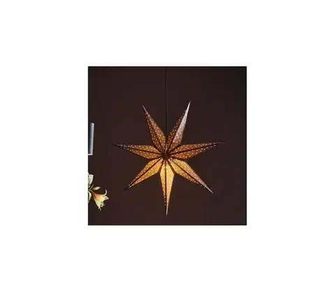 Vianočné dekorácie Markslöjd 705792 - Vianočná dekorácia GLITTER 1xE14/25W/230V pr. 75 cm bronzová 705792.00