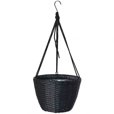 Záhrada Obal na kvetináč závesný ratan 5637 19x27x27 cm