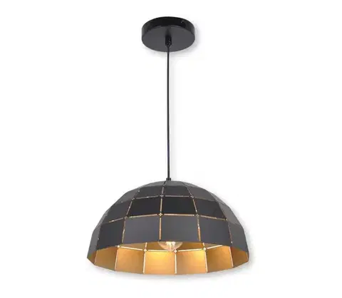 Svietidlá Top Light Apolo 30C - Luster na lanku 1xE27/40W/230V zlatá/čierna Apolo 30C