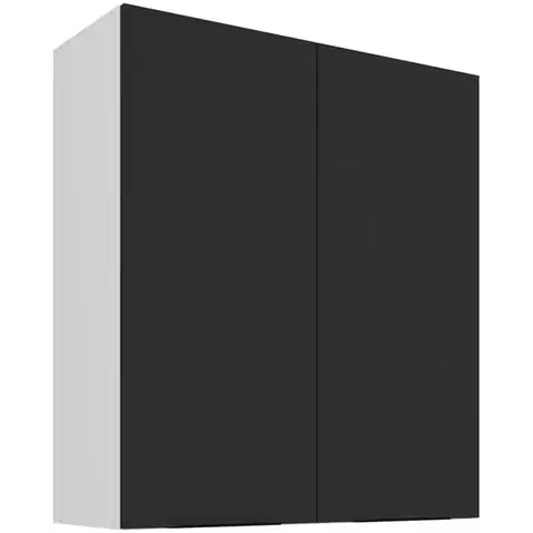 Kuchynské skrinky visiace Kuchynská skrinka Aria-BL/WH anti fingerprint 80G-90 2F