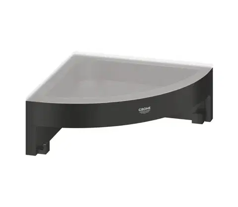 Svietidlá GROHE 411062430 - Rohová polička do sprchy ESALS 250 × 250 mm čierna 411062430