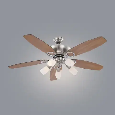 Moderné lampy do obývačky Stropný ventilátor s osvetlením 0337 5*E14 PL1