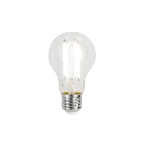 LED osvetlenie Inteligentná stmievateľná LED žiarovka E27 A60 číra 7W 806 lm 2700-6500K Zigbee