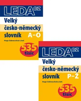 Učebnice a príručky Velký česko-německý slovník (535 tisíc) - sada 2 knih - Hugo Siebenschein