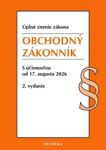 Obchodné právo Obchodný zákonník. 2. vyd., 8/2026