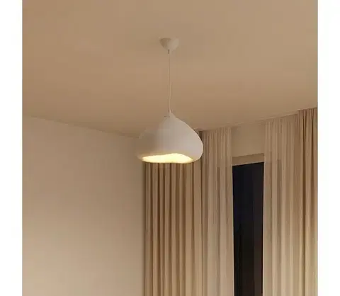 Svietidlá BRILAGI - Závesné svietidlo WABI SABI na lanku 1xE27/40W/230V pr. 32 cm biele 118OPV1202