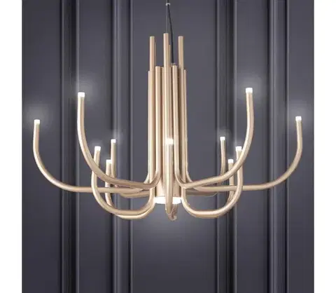 Svietidlá Ondaluce - LED stlmiteľný luster na lanku NOUVEAU LED/35W/230V pr. 78 cm zlatý SO.NOUVEAU/ORO